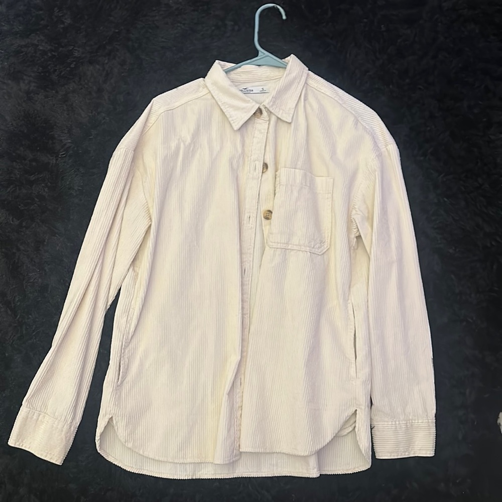 beige button up